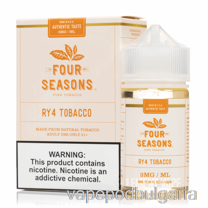 Vape Bulgaria Ry4 Tobacco - Four Seasons - 60ml 12mg